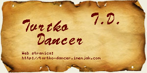 Tvrtko Dancer vizit kartica